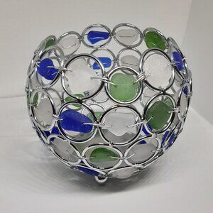 Sea Glass candle holder